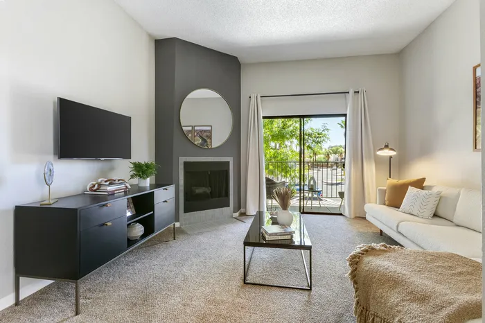 255 North bright and spacious model living room showcasing open floor plan design in Tucson AZ