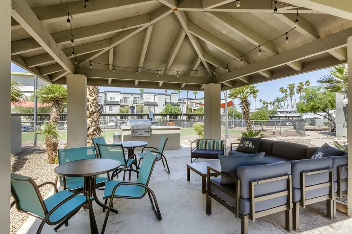 255 North resort-style outdoor lounge with BBQ grills and picnic areas for residents in Tucson Arizona