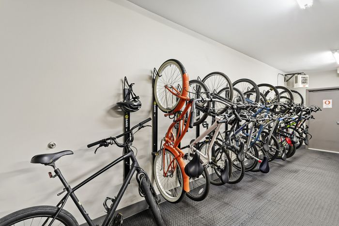 303 Flats secure on-site bicycle storage for cyclist residents at Knoxville Tennessee student apartments