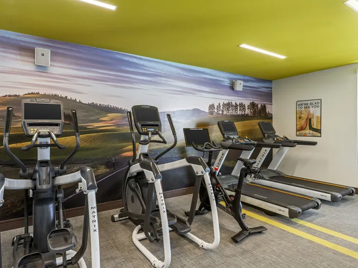 Republic on Main in Moscow, ID fitness center and gym with ellipticals and treadmills.