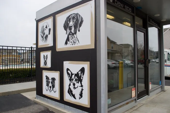 Pet Spa Station exterior at The Cottages on Lindberg student apartments in West Lafayette, IN