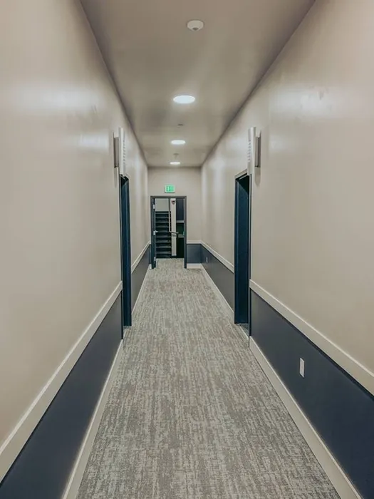 Hallway at Coug Housing in Pullman, Washington