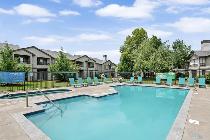 Outdoor Pool with Lounge Chairs