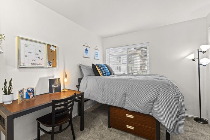Spacious private bedroom at The Branbury student apartments in Provo, UT near Brigham Young University
