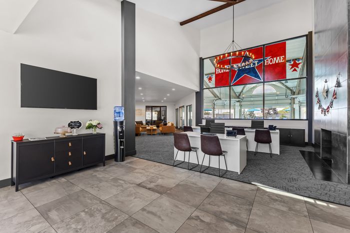 Leasing office entrance at The Branbury student apartments in Provo, UT near Brigham Young University