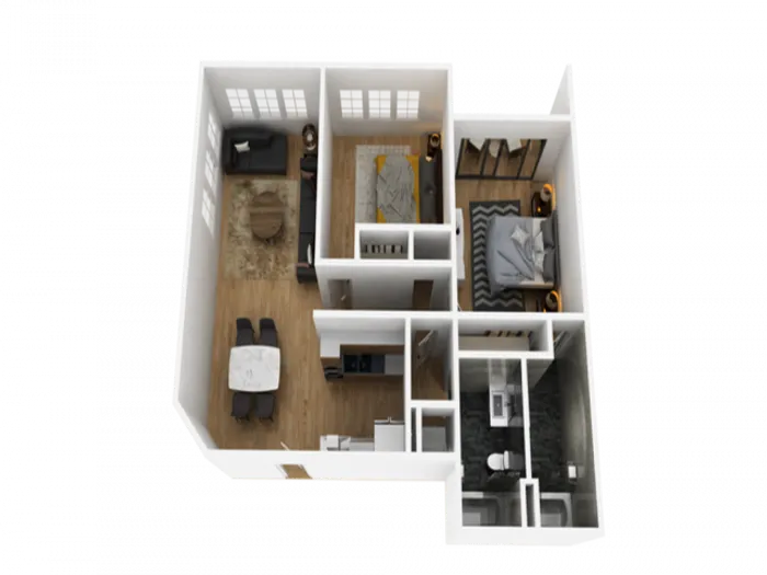 2 bedroom apartment floor plan