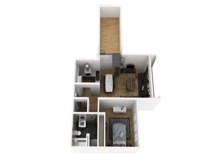 1 bedroom apartment floor plan