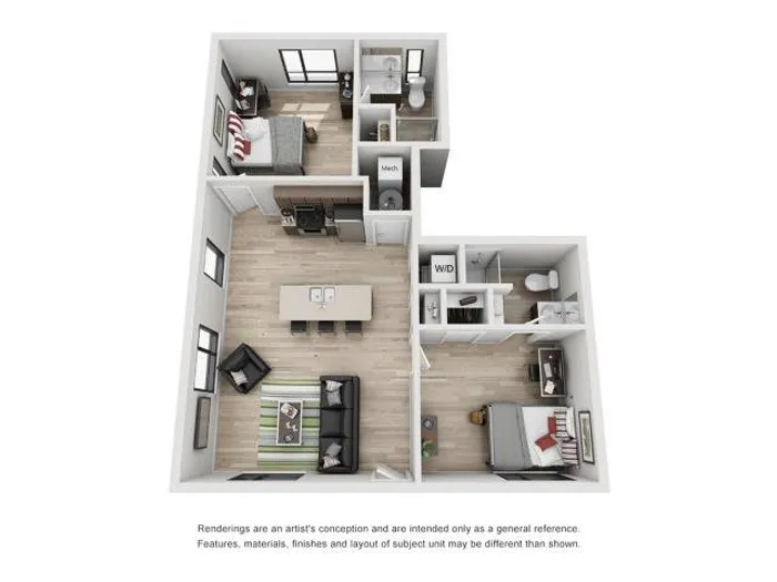2 bedroom apartment