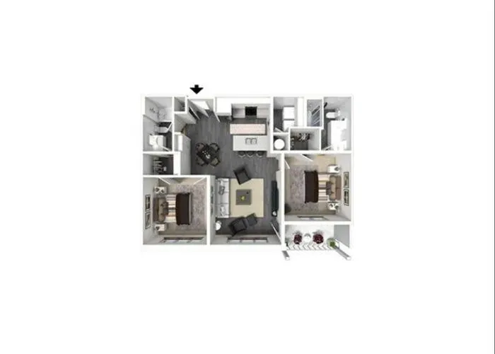 2 Bedroom floor plan