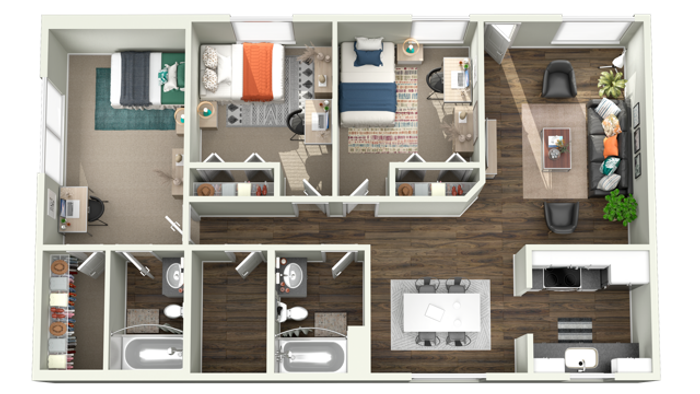 3x2 apartment