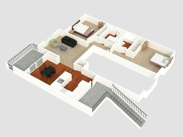 2 bedroom apartment floor plan