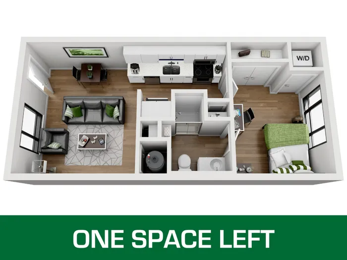 1x1 apartment