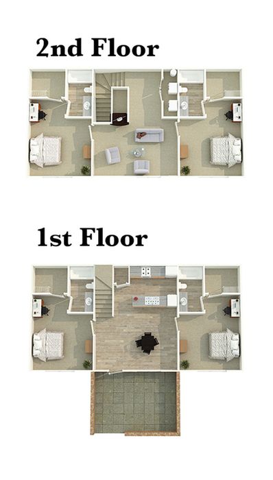 4x4 Floor Plan
