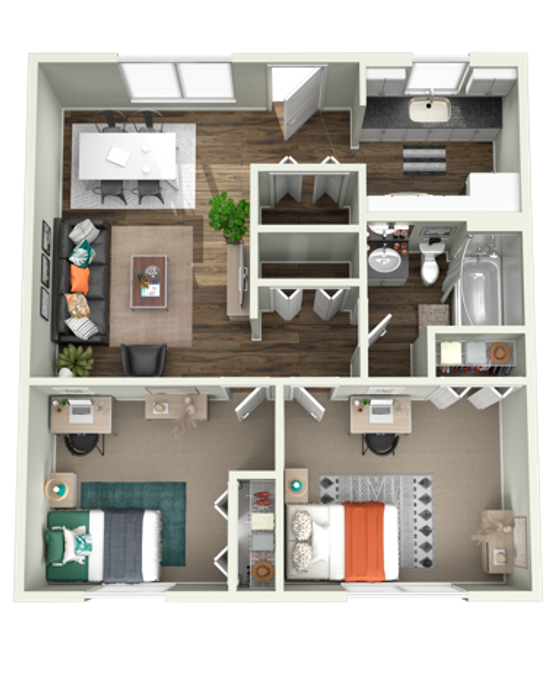 2x1 apartment