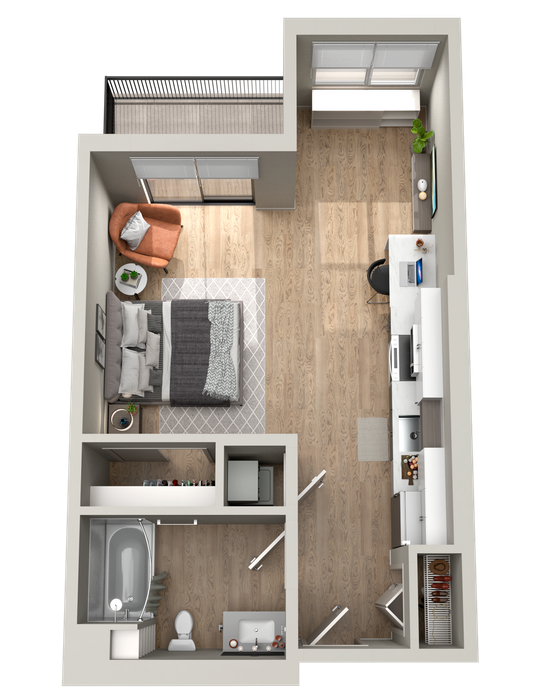 The Current Studio Apartment