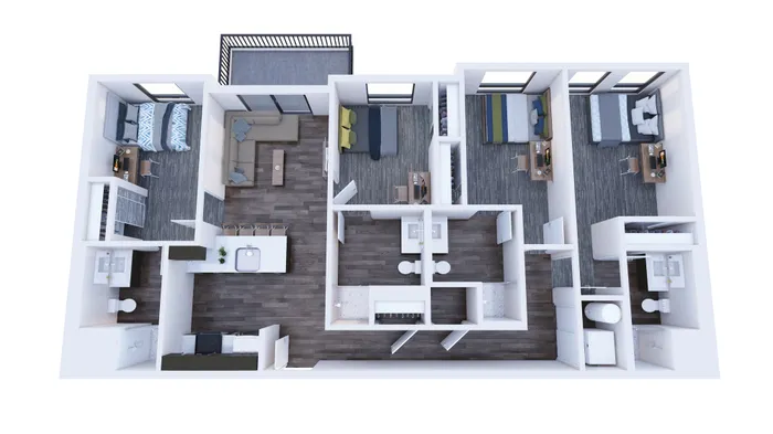 4x4 Balcony