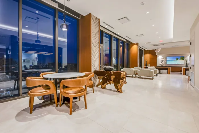 Ample coworking spaces with awe inspiring city and park views