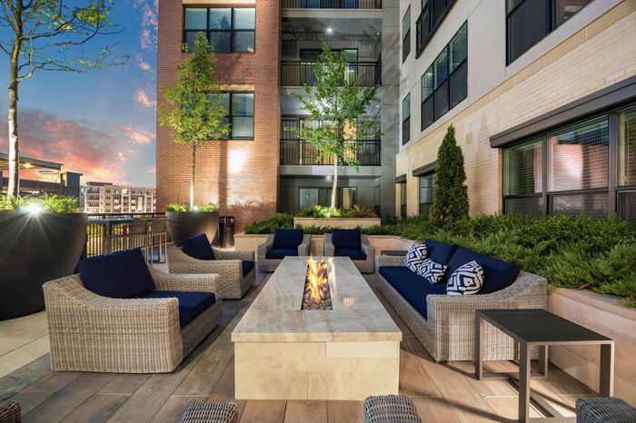 Social courtyards featuring a variety of cozy seating areas