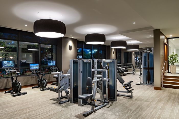 Modern fitness center