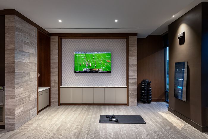 Modern fitness center