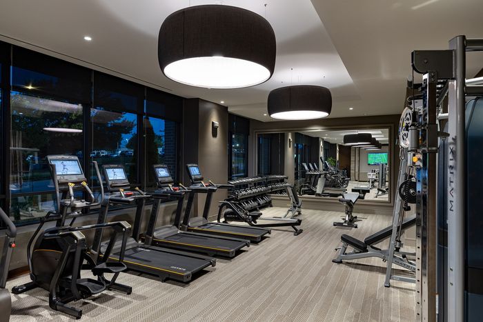 Modern fitness center