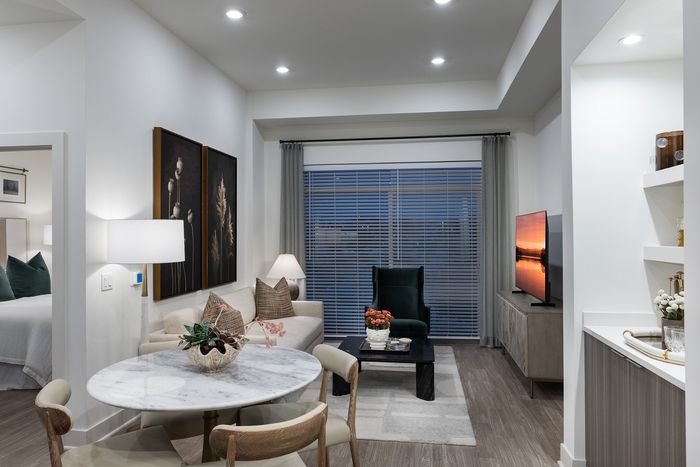 Contemporary living room_Two Bedroom Model Unit
