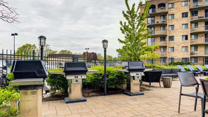 Create delicious outdoor meals and gather with neighbors at our premium community BBQ grilling stations. | The Glen View | The Glen View Apartments