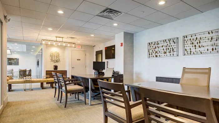 Visit our welcoming leasing center where our team is ready to help you find your perfect home and answer all your questions. | The Glen View |
