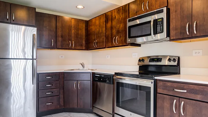 The modern kitchen offers streamlined design with efficient workflow and attractive finishes throughout. | The Glen View | The Glen View Apartments