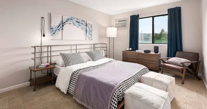 Your primary bedroom suite provides luxurious privacy with ensuite bathroom and walk-in closet convenience.  | The Views Of Naperville | The Views Of Naperville Apartments