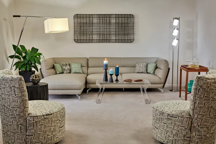 This spacious living room offers plenty of room for relaxation and entertaining with flexible layout options. | The Glen View |