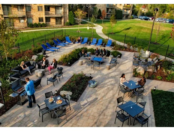 Create delicious outdoor meals and gather with neighbors at our premium community BBQ grilling stations. | The Glen View | The Glen View Apartments