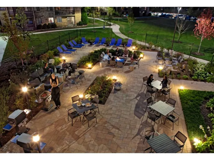 Your private patio offers secluded outdoor area perfect for grilling, dining, and relaxation. | The Glen View | Apartments in Glenview