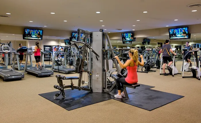 Build strength and endurance in our community fitness center where neighbors come together to pursue their health and fitness journeys. | International Village Schaumburg | International Village Schaumburg Apartments