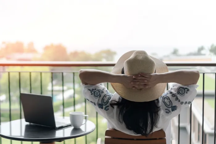 Work Life Balance |  Balcony Patio | Twin Lake Towers | Westmont IL