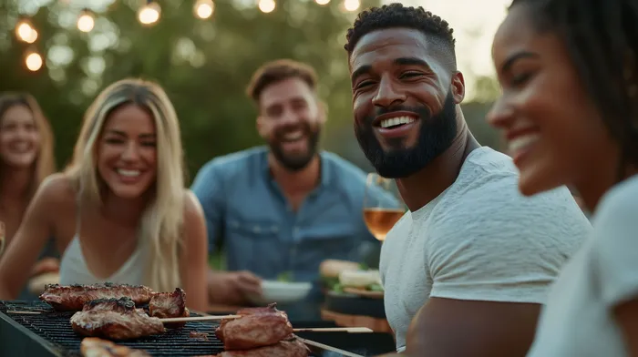 Create delicious outdoor meals and gather with neighbors at our premium community BBQ grilling stations. | International Village Schaumburg | International Village Schaumburg Apartments