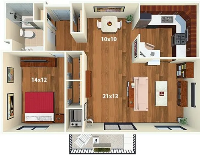 1 bedroom 1 bath