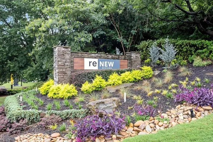 signage and landscaping