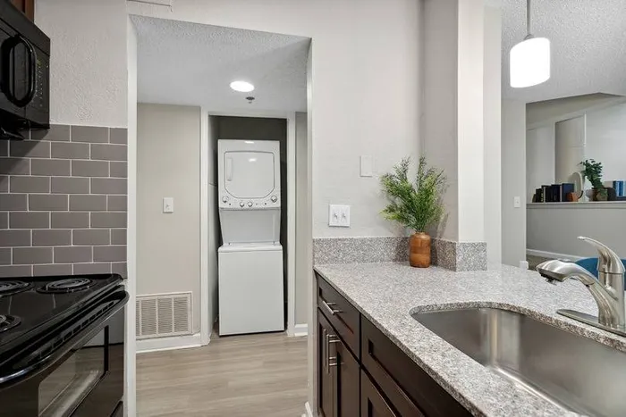 in-unit stacked washer and dryer