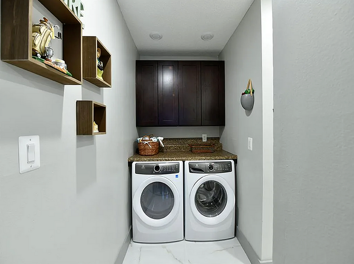 ReNew Bristol Modern Laundry Room Featuring Washer and Dryer