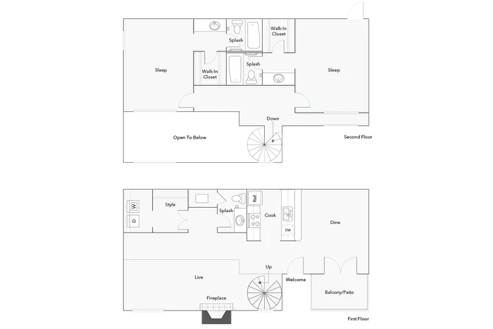 California | 2-Bedroom Floorplan