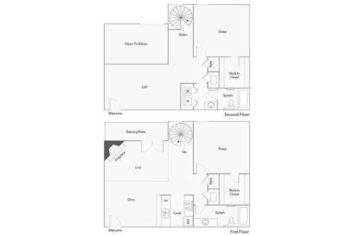 Camden | 2-Bedroom Floorplan