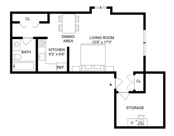 Studio Floorplan