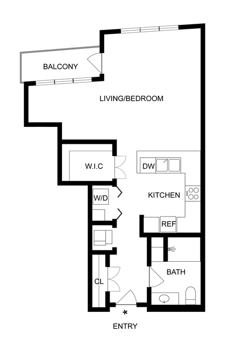 Hoan | Studio Floorplan