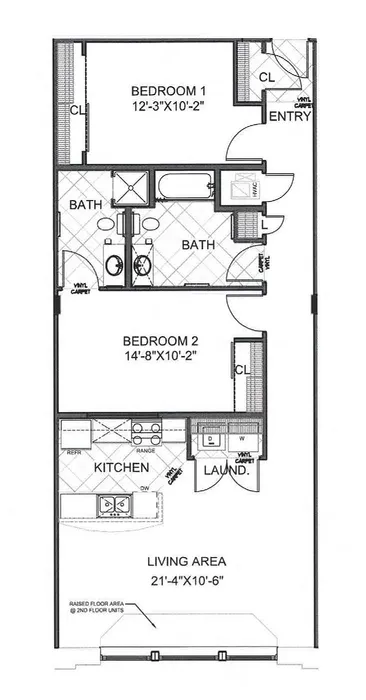 Alpine | 2-Bedroom Floorplan