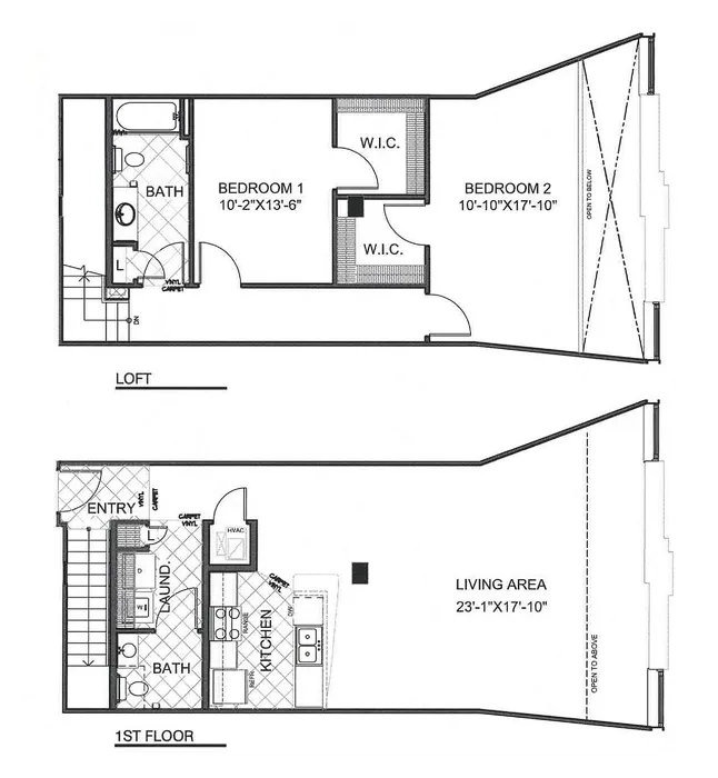 Mitchell LURA | 2-Bedroom Floorplan