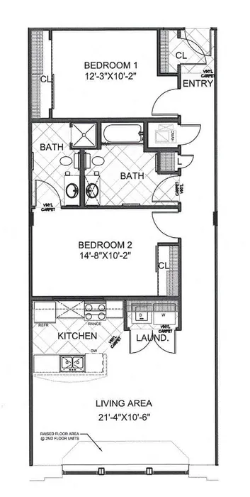 Tacoma LURA | 2-Bedroom Floorplan