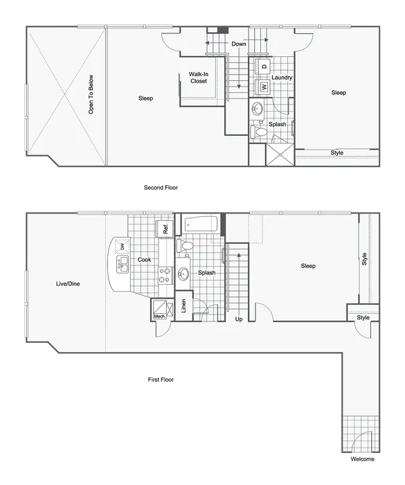 Clybourn LURA | 3-Bedroom Floorplan