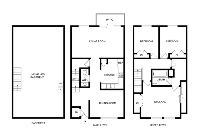 3BD x 1.5BA Townhome