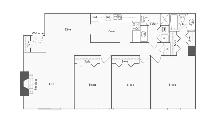 3 Bed 2 Bath with Washer Dryer